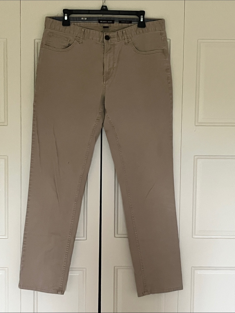 Michael Kors Beige Straight-Leg Pants